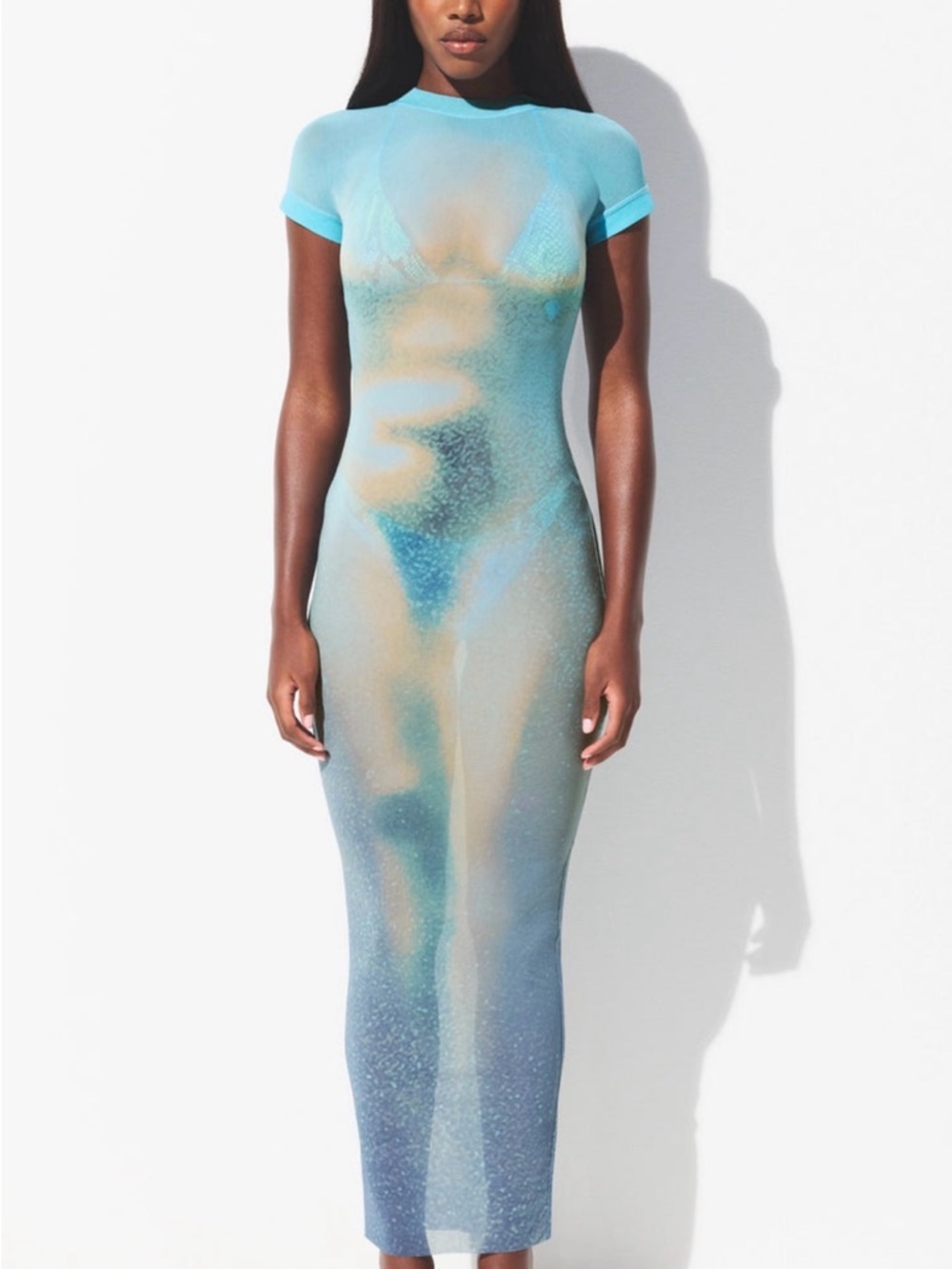 SKIMS Mesh Cover-Ups Long Dress